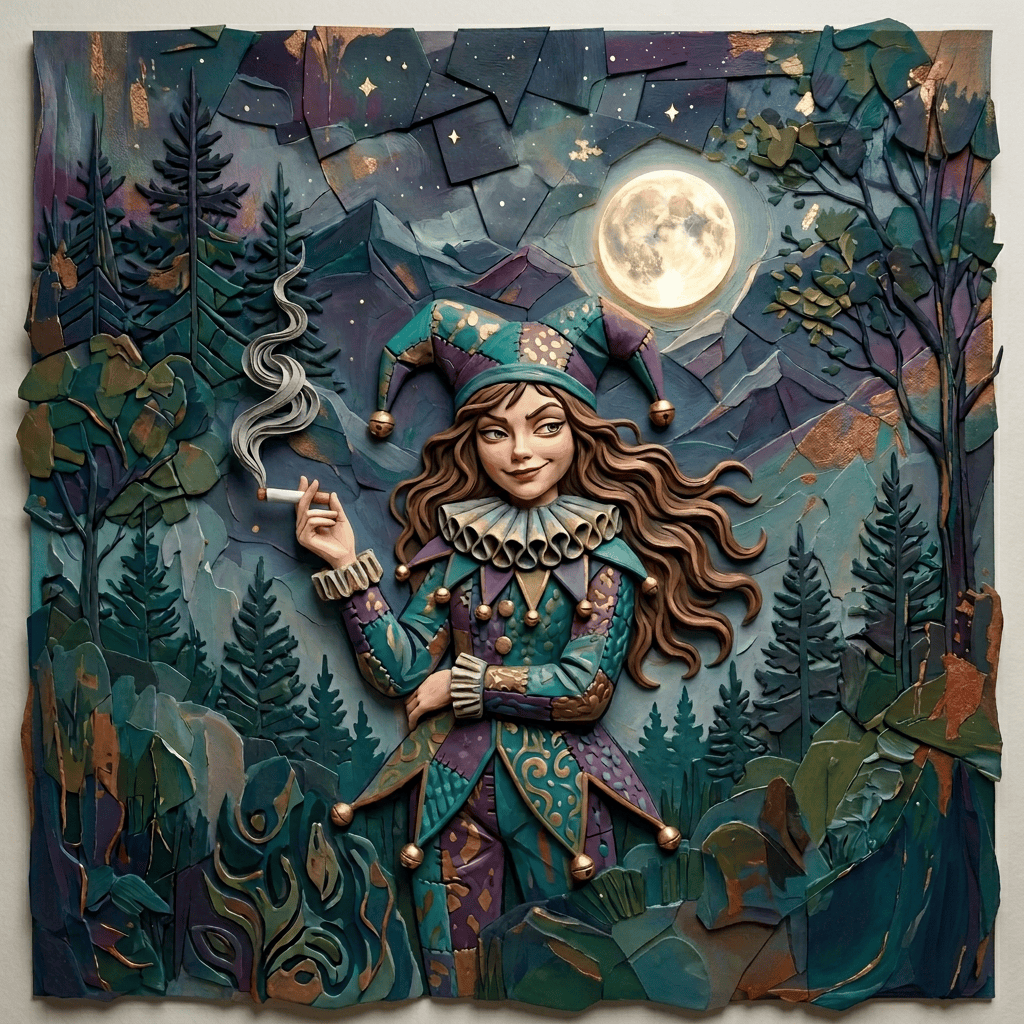 Illustration of two people holding a glowing full moon, with text reading "Holding the Moon"